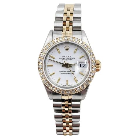 pre-owned rolex 69173 women& 39|Rolex 69173 diamond bezel.